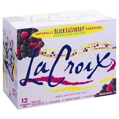 Lacroix Sparkling Water Black Razzberry 12 Pack 2/12/12 OZ [UNFI #2726388] [ebt]