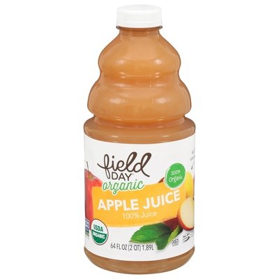 Field Day 100% Juice Organic Apple Og1 8/64 OZ [UNFI #2853125] [ebt]