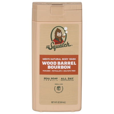 Dr Squatch Body Wash Wood Barrel Bourbon Men S Natural 1/14 oz [UNFI-CARLISLE #3134665] T