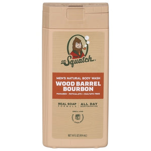 Dr Squatch Body Wash Wood Barrel Bourbon Men S Natural 1/14 oz [UNFI-CARLISLE #3134665] T