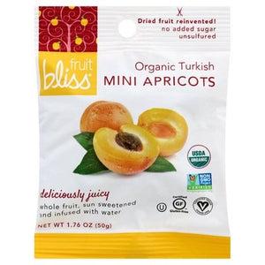 Fruit Bliss Apricot Organic Turkish Mini Og1 12/1.76 OZ [UNFI-CARLISLE #1569219] [ebt]