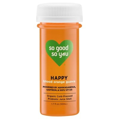 So Good So You Probiotic Juice Shot Organic Cold-Pressed Happy Blood Orange Guava Og2 12/1.7 OZ [UNFI #2865954] [ebt]