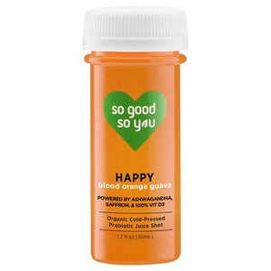 So Good So You Probiotic Juice Shot Organic Cold-Pressed Happy Blood Orange Guava Og2 12/1.7 OZ [UNFI #2865954] [ebt]