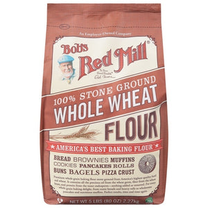 Bobs Red Mill Flour Whole Wheat 100% Stone Ground 8/5 LB [UNFI #3080819 ] [ebt]