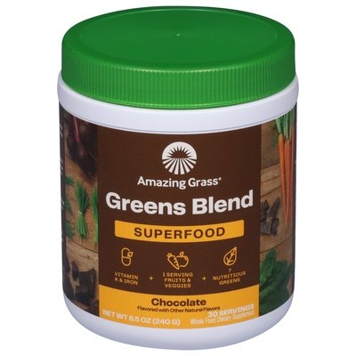Amazing Grass Greens Blend Superfood Chocolate Og3 1/8.5 OZ [UNFI-CARLISLE #1879006]