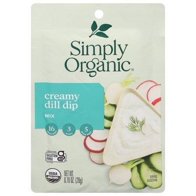 Simply Organic Dip Mix Creamy Dill Og2 12/.7 OZ [UNFI #915694] [ebt]