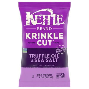 Kettle Brand Potato Chips Truffle Oil & Sea Salt 12/7.5 OZ [UNFI #2895290] [ebt]
