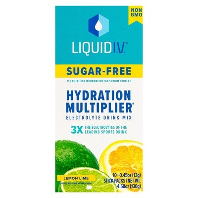 Liquid I V Electrolyte Drink Mix Sugar-Free Lemon Lime 1/4.58 OZ [UNFI-CARLISLE #2975670] [ebt]