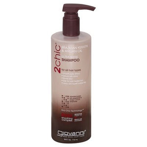 Giovanni Shampoo Ultra-Sleek Brazilian Keratin & Argan Oil 1/24 OZ [UNFI-CARLISLE #1173939] T