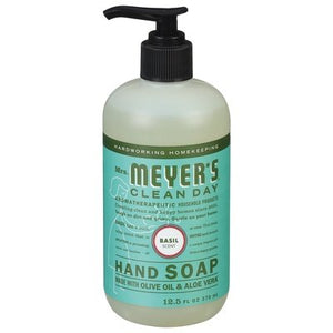 Mrs Meyers Clean Day Hand Soap Basil Scent 6/12.5 OZ [UNFI #817585] T