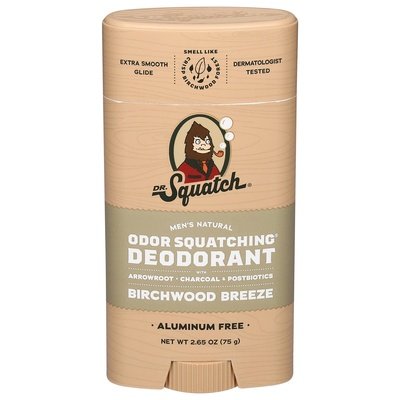 Dr Squatch Deodorant Odor Squatching Birchwood Breeze 1/2.65 OZ [UNFI-CARLISLE #3038924] T