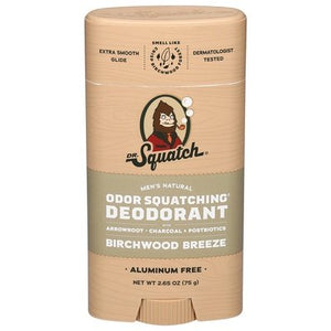 Dr Squatch Deodorant Odor Squatching Birchwood Breeze 1/2.65 OZ [UNFI-CARLISLE #3038924] T