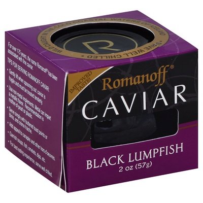 Romanoff Caviar Black Lumpfish 6/2 OZ [UNFI #2414886] [ebt]