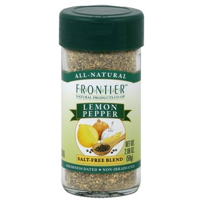 Frontier Nat Prod Co-Op Lemon Pepper Salt-Free Blend 1/2.08 OZ [UNFI-CARLISLE #335885] [ebt]