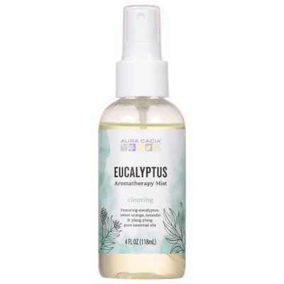 Aura Cacia Aromatherapy Mist Eucalyptus Clearing 1/4 OZ [UNFI-CARLISLE #276956] T