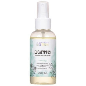 Aura Cacia Aromatherapy Mist Eucalyptus Clearing 1/4 OZ [UNFI-CARLISLE #276956] T