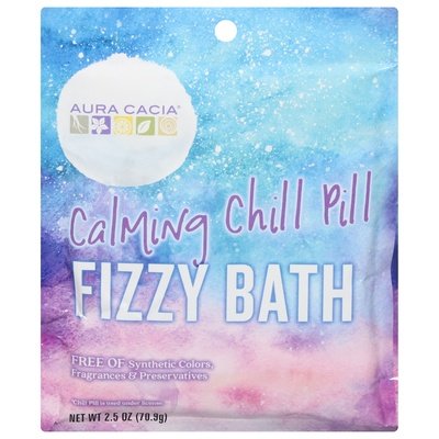 Aura Cacia Fizzy Bath Calming Chill Pill 6/2.5 OZ [UNFI-CARLISLE #2684611] T