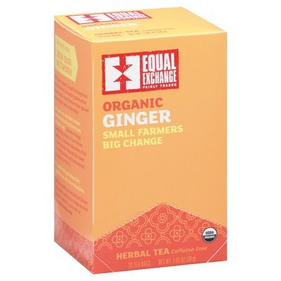 Equal Exchange Herbal Tea Organic Ginger Tea Bags Og2 6/20 CT [UNFI #2719219] [ebt]