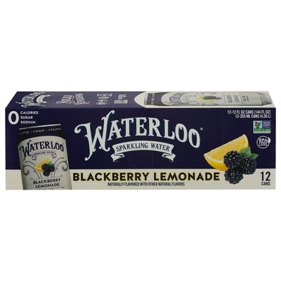 Waterloo Sparkling Water Blackberry Lemonade 2/12/12 OZ [UNFI #2812907] [ebt]