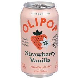 Olipop Soda Strawberry Vanilla 12/12 oz [UNFI #2424950] T [ebt]