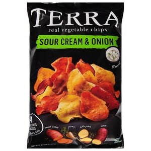 Terra Chips Vegetable Chips Real Sour Cream & Onion 12/5 OZ [UNFI #2726008] [ebt]