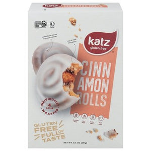 Katz Gluten Free Rolls Cinnamon 6/8.5 OZ [UNFI #2835692] [ebt]