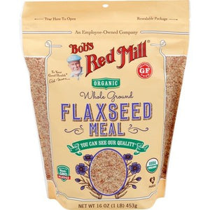 Bobs Red Mill Flax Seed Meal Organic Whole Ground Og2 4/16 OZ [UNFI #2153336] [ebt]