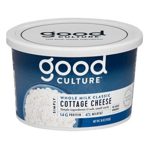 Good Culture Cottage Cheese 4% Milkfat Whole Milk Classic 6/16 OZ [UNFI #2384527] [ebt]