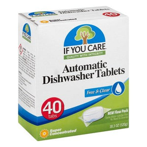 If You Care Automatic Dishwasher Tablets Super Concentrated Free & Clear 8/40 CT [UNFI #1223585] T