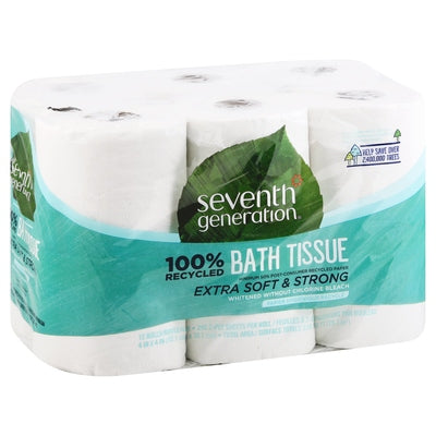 Seventh Generation Bath Tissue Double Rolls Extra Soft & Strong 2-Ply 4/12 CT [UNFI #0624577] T