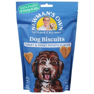 Newmans Own Dog Biscuits Turkey & Sweet Potato Og3 6/10 OZ [UNFI #0562546]
