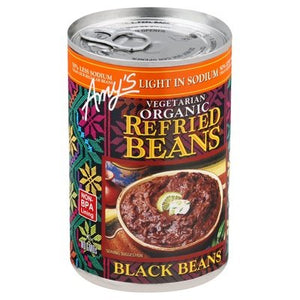 Amys Beans Vegetarian Organic Black Refried Og2 12/15.4 OZ [UNFI #793430] [ebt]
