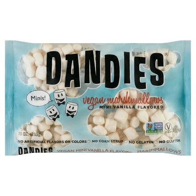 Dandies Marshmallows Vegan Vanilla Flavored Mini 12/10 oz [UNFI #1523323 ] [ebt]