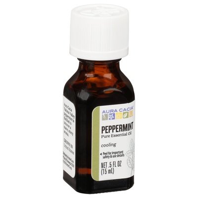 Aura Cacia Pure Essential Oil Peppermint Cooling 1/.5 OZ [UNFI-CARLISLE #445544] T