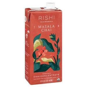 Rishi Tea Chai Concentrate Organic Masala Og2 12/32 OZ [UNFI #1475169] [ebt]