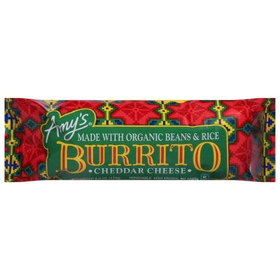 Amys Burrito Cheddar Cheese Og3 Og3 12/6 oz [UNFI #0188862 ] [ebt]