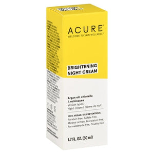 Acure Night Cream Brightening 1/1.7 OZ [UNFI-CARLISLE #1848886] T