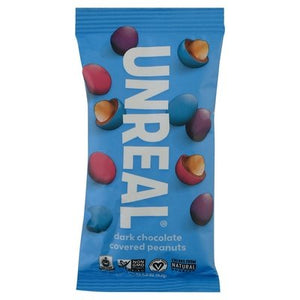 Unreal Covered Peanuts Dark Chocolate 12/1.5 OZ [UNFI-CARLISLE #2362168] [ebt]