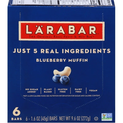 Larabar Blueberry Muffin Bar 8/6/1.6 OZ [UNFI #2971661] [ebt]