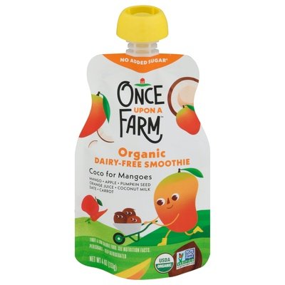 Once Upon A Farm Smoothie Dairy-Free Organic Coco For Mangoes Og2 8/4 OZ [UNFI #2416733] [ebt]