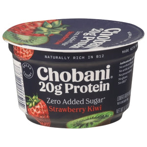 Chobani Yogurt Zero Added Sugar Lowfat Greek Strawberry Kiwi 12/6.7 oz [UNFI #3113735 ] [ebt]