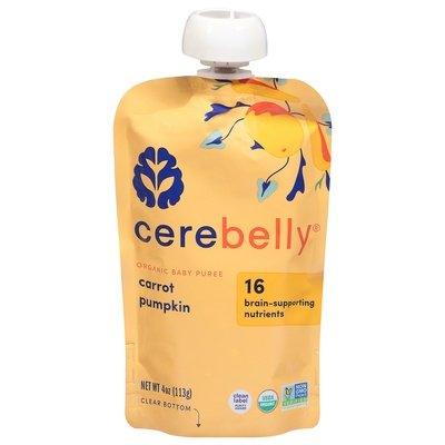 Cerebelly Baby Puree Organic Carrot Pumpkin Og2 6/4 OZ [UNFI-CARLISLE #2529311] [ebt]