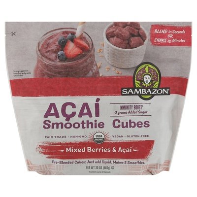 Sambazon Smoothie Cubes Mixed Berries & Acai Og2 6/20 OZ [UNFI #2906774] [ebt]