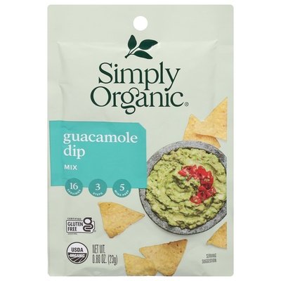 Simply Organic Mix Guacamole Dip Og2 12/.8 OZ [UNFI #915819] [ebt]
