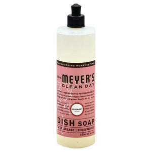 Mrs Meyers Clean Day Dish Soap Rosemary Scent 6/16 OZ [UNFI #991562] T