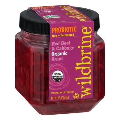 Wildbrine Kraut Organic Red Beet & Cabbage Probiotic Og2 6/18 OZ [UNFI #2370823] [ebt]