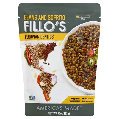 Fillos Beans And Sofrito Peruvian Lentils Mild 6/10 OZ [UNFI #2288900] [ebt]