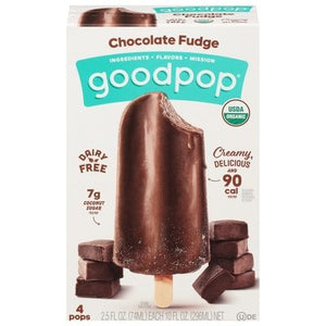 Goodpop Pops Chocolate Fudge Og2 8/4/2.5 OZ [UNFI #2392330] [ebt]