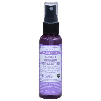 Dr Bronners Hand Sanitizer Organic Lavender Og2 12/2 OZ [UNFI-CARLISLE #599928] T