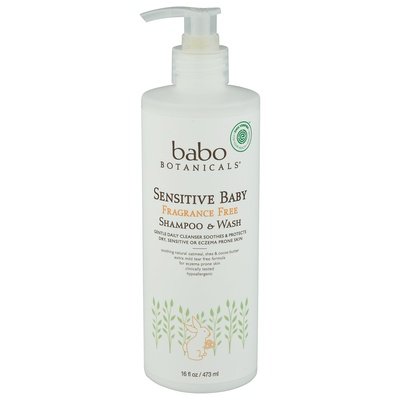 Babo Botanicals Shampoo & Wash Fragrance Free Sensitive Baby 1/16 OZ [UNFI-CARLISLE #2148807] T